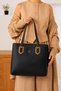 Women's Large Size Daily Stylish Patterned Shopper Hand & Shoulder Bag Size: 30 X 33 cm - 5
