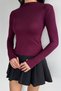 Gülseli Women's High Neck Finger-Looped Lycra Body Blouse - 2
