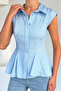 Women's Sequin Detailed Pleated Shirt - 3