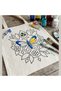 10 Pieces of Mandala Butterfly Design Paintable Cloth Bag - Hobby Painting Bag - 2