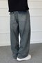 Baggy Fit Anthracite Washed Denim Jean Jeans - 3