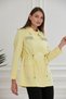 Women's Short Trench with Pocket Details and Hood - 3