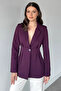 Gülseli Women's Lined Pleated Blazer Jacket