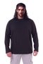 Men's Large Size 100% Cotton Long Sleeve Crew Neck Sweatshirt, Suitable for Weight Ranges of 115-155 Kg, Black. - 4