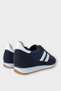 Men's Leather Comfortable Sports Shoes Dark Blue - 4