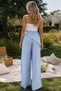 Gülseli Palazzo Pants with Scarf Detail - 5