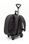Boys' Kindergarten Nursery Backpack with Wheels Embossed School Bag - 6