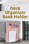 Single White Desk Organizer Non-Slip Decorative Book Leg Office Decorative Metal Book Holder - 2