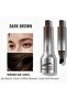 Eyebrow Pencil, Liquid Microblading Square Angle Brush Set, 3D Eyebrow Pencil, (Brown)