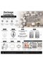 50 Pieces Balloon Happy Birthday Foil Set White Silver Birthday Decoration Set 50 Balloons Happy Birthday Foil Lettering Silver Wall Curtain Balloon Chain Balloon Party Birthday Decoration Set - 2