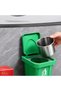 Adhesive Wall-Mounted Ashtray with Metal Container and Lid, Stainless Steel Trash Can - 2