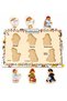8 Piece Mega Set Wood+Eva Educational Find and Match Montessori Intelligence and Motor Skills Developmental Toy - 4