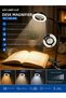 Led Lighted Clip-On Desk Magnifier 5X 120mm Book Reading Lamp 3 Colors Lighting - 3