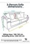 High Quality Sofa Cover Set |   3311 |   Jacquard Fabric Elastic Flexible Washable Sofa Bed Cover 4 Pieces | Sofa Cover - 3