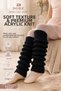 Original 7-12 Years Old Girls' Leggings Socks - Premium Acrylic Knit Special Design for Kids Ballet Dance Gymnastics Leg Warmer Foot Warmer Children's Leggings - Black - 5