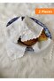 Set of 2 White Rose Embroidered Bread Covers - 3