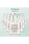 10 Pieces of Mandala Butterfly Design Paintable Cloth Bag - Hobby Painting Bag