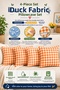 Set of 4 Colorful Gingham Cushion Covers 43X43 cm – Liquid-Proof and Stain-Resistant Fabric - 2