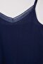 Navy Blue 3-Piece Set %100 Cotton Large Size Knitted Pajamas Set Tbbaw27Ai00046 - 6