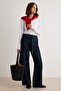Koyu Mavi %100 Pamuk Yüksek Bel Wide Leg Jeans TWOAW27JE00165