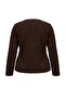 Brown Finike Woven Large Size Blouse Tbbaw27Af00003 - 7