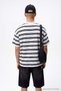 Çok Renkli Oversize/Geniş Kesim Çizgili T-Shirt TMNSS26TS00061 - 7