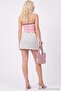 White-Multicolor Polka Dot Mini Belted Shorts & Bermuda Twoaw26Sr00056 - 7