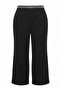Black Stone Belt Detailed High Waist Wide Leg Plus Size Trousers Tbbaw27Ar00003 - 3