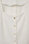 Ecru Finike Woven Large Size Blouse - 6