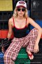 Black Plain Fitted Pool Collar Sleeveless Ribbed Snap Fastener Ribbed Stretchy Knitted Bodysuit Twoss26Bd00039 - 4