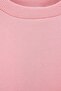 Pink Girls' Plain Crew Neck Thick/Fleece Lined Knitted Sweatshirt Tkdaw27Sw00039 - 7