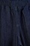 Koyu Mavi Beli Lastikli Yüksek Bel Wide Leg Jeans TWOAW27JE00215 - 5