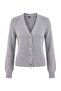 Wardrobe Essentials Açık Gri V Yaka Yumuşak Tuşe Triko Hırka TWOAW27HI00150