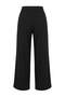 Siyah Extra Geniş Paça Dökümlü Pilili Pantolon TWOAW27PL00066 - 6