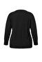 Wardrobe Essentials Siyah Çizgi Detaylı Mevsimlik İnce Triko Kazak TBBAW27AN00033 - 7