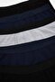 2 Black 2 Navy Blue 1 Gray Melange Elastic Printed 5-Pack Flexible Boxer Tmnaw27Bx00005 - 2