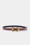 Black-Tan Women's Double Belt Takaw27Ke00011 - 3