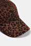 Brown Leopard Patterned Hat Twoaw26Sp00011 - 3