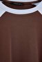 Çok Renkli Premium İnterlok Reglan Kol Oversize Kalıp Uzun Kollu Örme T-Shirt TWOAW27TS00001 - 2