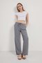 Armalife 5449 Linen Look Loose Women's Trousers with Elastic Waist and Laces