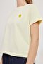 Armalife 3329 lemon embroidered double collar women's t-shirt - 4