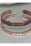 Pure Copper Life Flowering Twisted Set of 2 Lucky Bracelet 100% Life Flowering Copper suitable for any wrist - 5