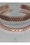 Pure Copper Life Flowering Twisted Set of 2 Lucky Bracelet 100% Life Flowering Copper suitable for any wrist - 4