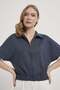 Collared Zippered Short Sleeve Premium Sweatshirt