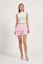 Women's Sleeveless Summer Crew Neck Ecru Crop Body - 3