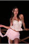 Women's Floral Patterned Underwire Strap Special Design Bustier - 3