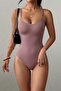 Women's Size 2 Body Shaping Dusty Rose Bodysuit Corset - 4