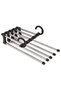 Special Movable Closet Hanger System for Pants, Ties, and Shawls - Layered Hanger Organizer - 5