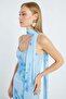Scarf and Rope Strap Maxi Dress - 7
