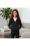 100% Cotton Three-Strand Hooded Fleece Zippered Black Combed Cotton School Cardigan 5Y,7Y,9Y,11Y Unisex - 2